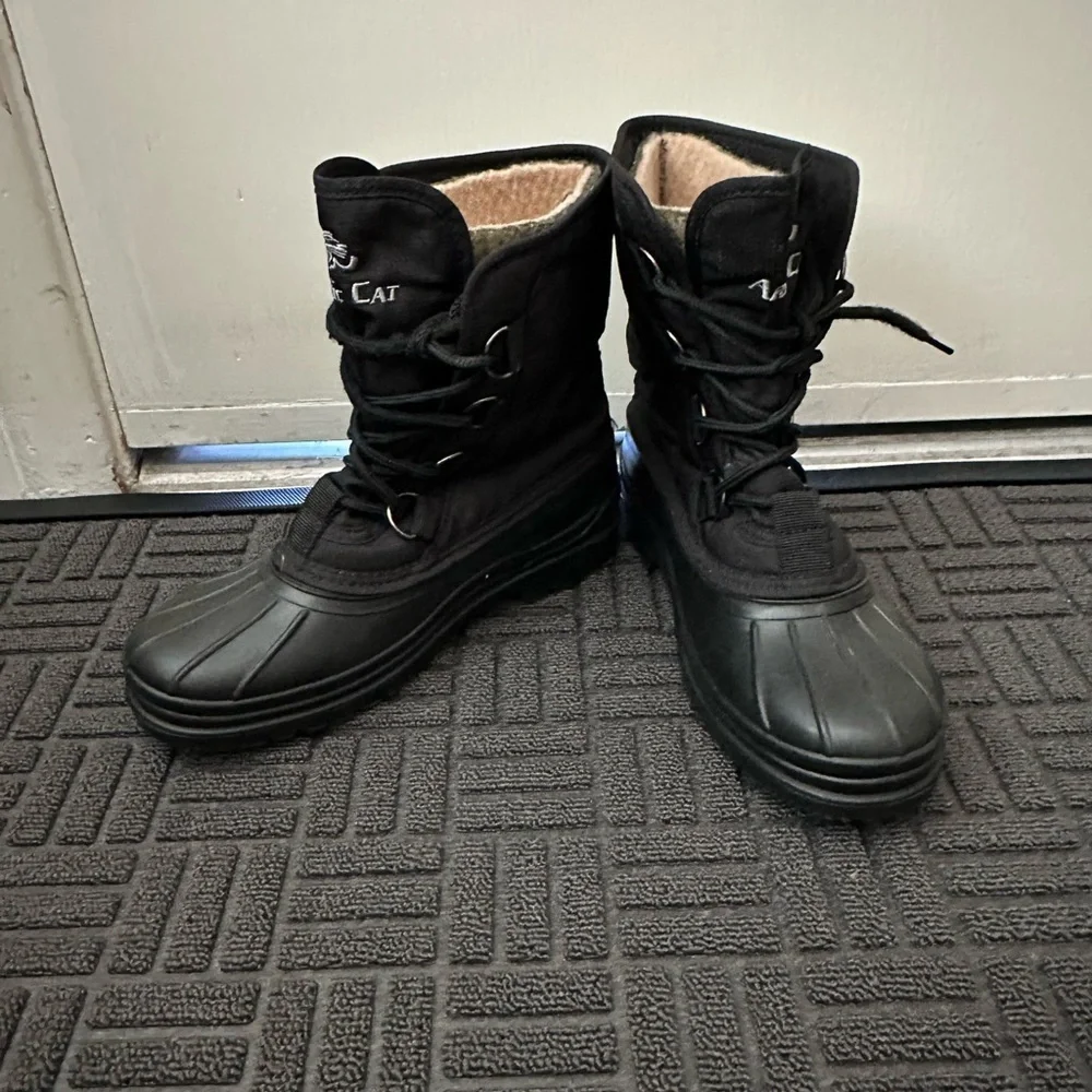 Black Kids Snow Boots